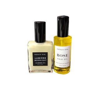 French Girl Bundle Rose Hair Oil & Lumière Moonlight Shimmer Oil $88 Value!